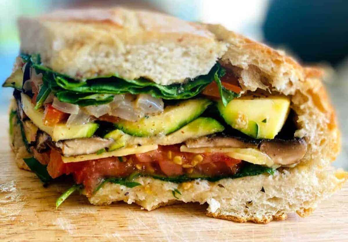  Muffuletta Sandwich With Yellow Squash
